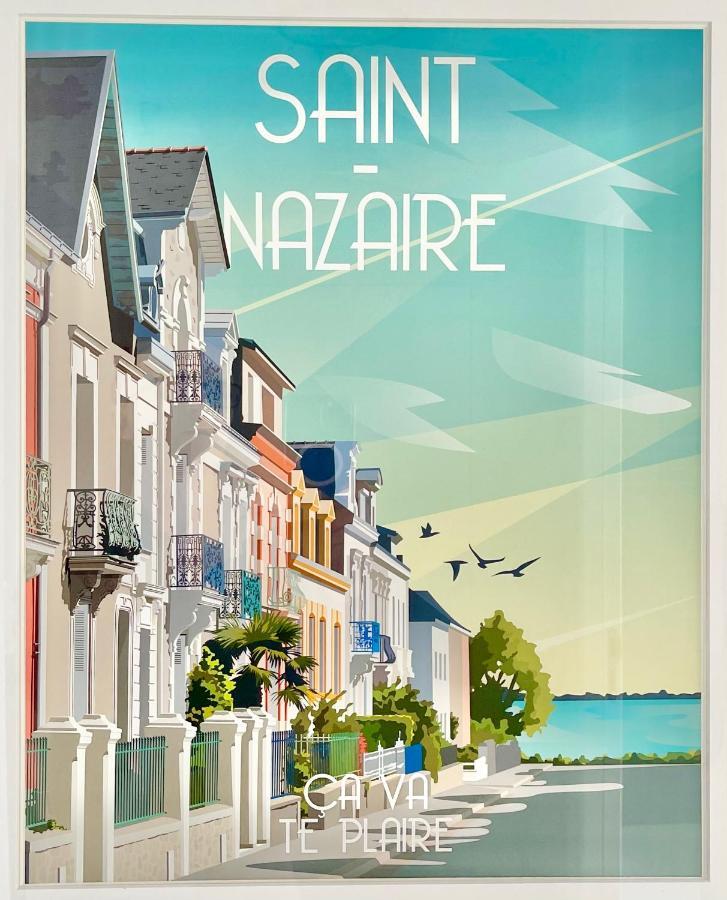 St Nazaire - L'Art Deco - Stationnement Gratuit - Centre Ville - Wifi Fibre Сен-Назер Экстерьер фото